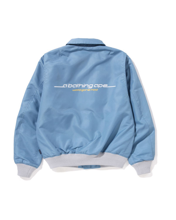Bape Honeycomb Ripstop Bomber Bundy Panske Svetlo Modre | SK-0437