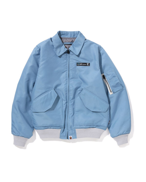 Bape Honeycomb Ripstop Bomber Bundy Panske Svetlo Modre | SK-0437