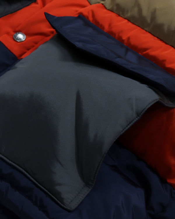 Bape Hoop Klasické Páperové Bundy Panske Hnede Červené Námornícka Modrá | SK-9501