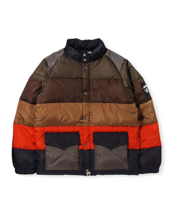 Bape Hoop Klasické Páperové Bundy Panske Hnede Červené Námornícka Modrá | SK-9501