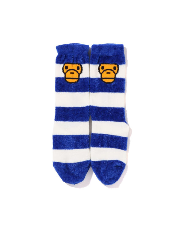 Bape Hoop Milo Face Ponozky Detske Modre | SK-5672