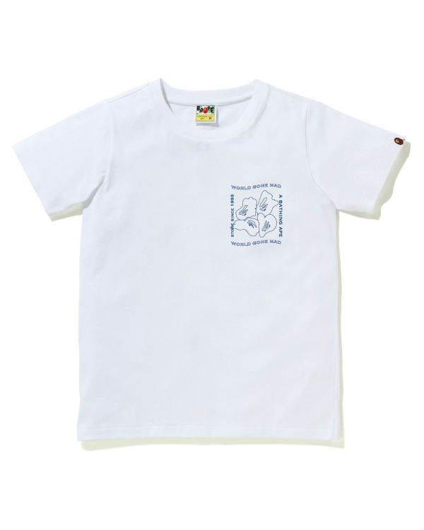 Bape Ink Print Tricko Damske Biele | SK-5072