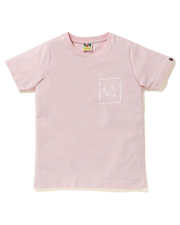 Bape Ink Print Tricko Damske Ruzove | SK-5849