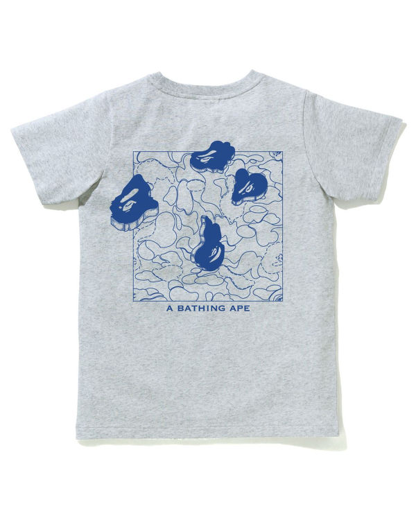 Bape Ink Print Tricko Damske Siva | SK-5183