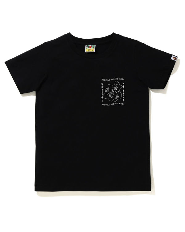 Bape Ink Print Tricko Damske Čierne | SK-4965