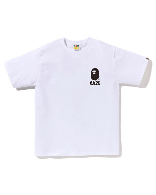 Bape Japan Culture Lettered Tricko Panske Biele | SK-3875