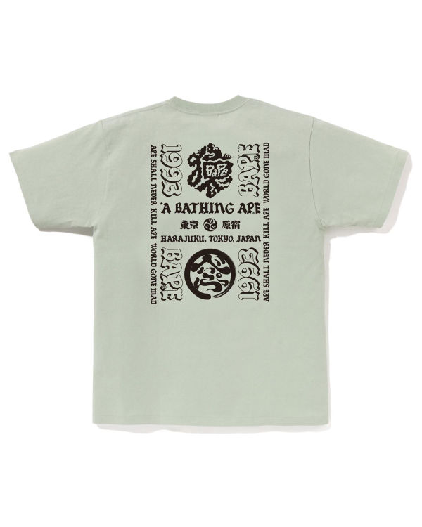 Bape Japan Culture Lettered Tricko Panske Tmavo Zelene | SK-6173