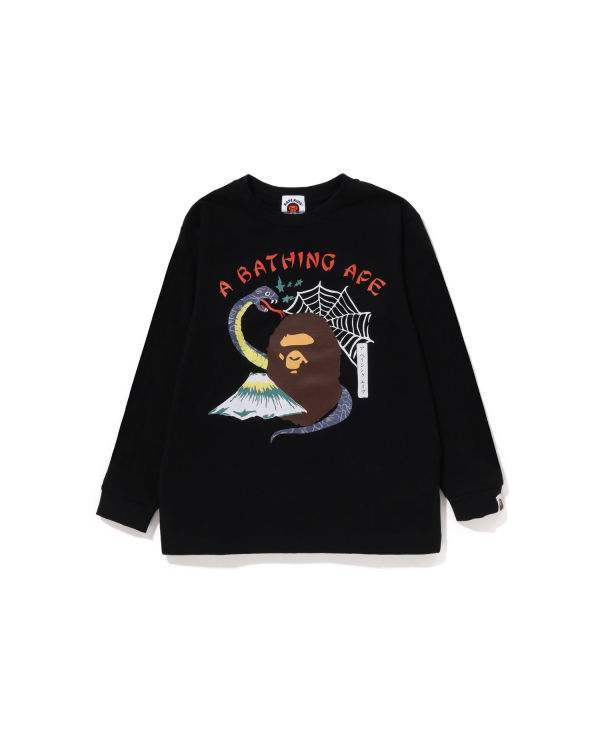 Bape Japan Culture Souvenir L/S Tricko Detske Čierne | SK-0648