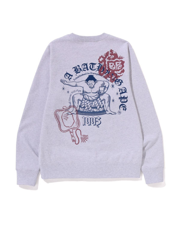 Bape Japan Culture Sumo Crewneck Mikiny Panske Siva | SK-2697