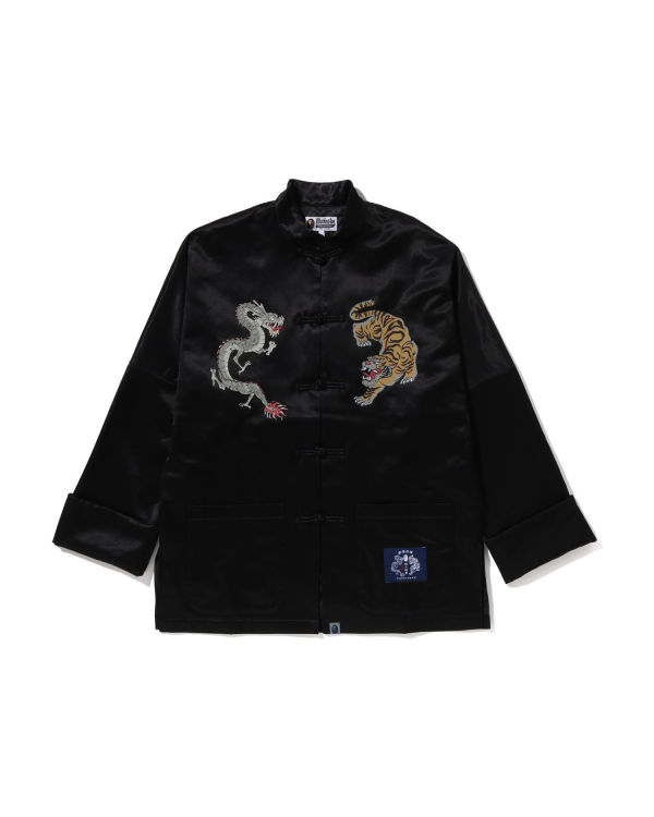 Bape Japanese Motif Loose FIt China Bundy Panske Čierne | SK-8764
