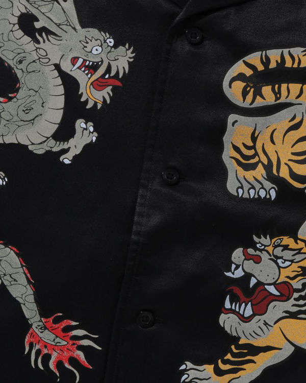Bape Japanese Motif Relaxed Fit S/S Kosele Panske Čierne | SK-0287