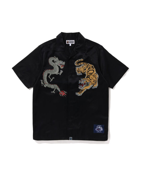 Bape Japanese Motif Relaxed Fit S/S Kosele Panske Čierne | SK-0287