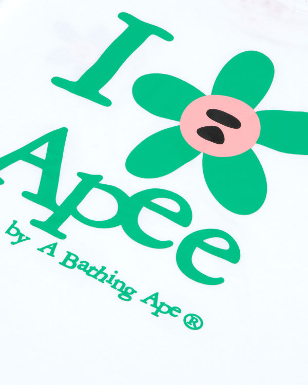 Bape Klasické Tricko Damske Biele | SK-0236