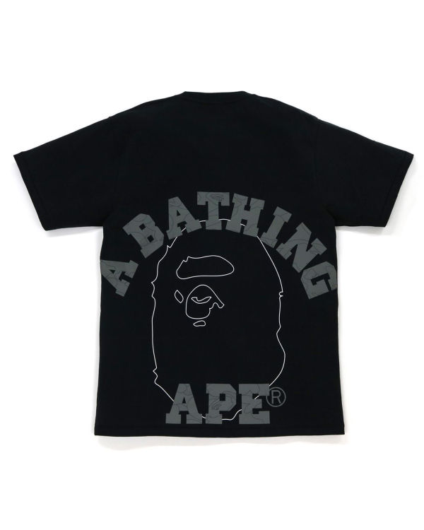 Bape Line 1st Camo Face Tricko Panske Čierne | SK-8912