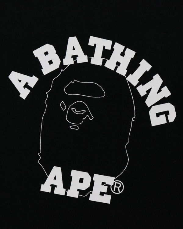 Bape Line 1st Camo Face Tricko Panske Čierne | SK-9167