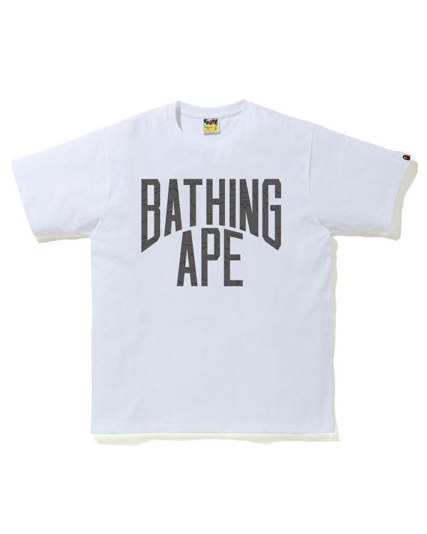 Bape Line 1st Camo NYC Logo Tricko Panske Biele | SK-6059