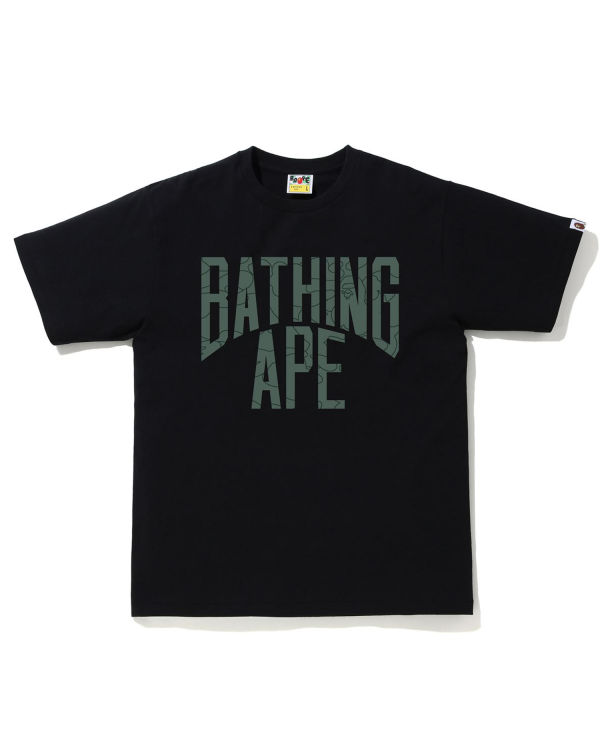 Bape Line 1st Camo NYC Logo Tricko Panske Čierne | SK-6712