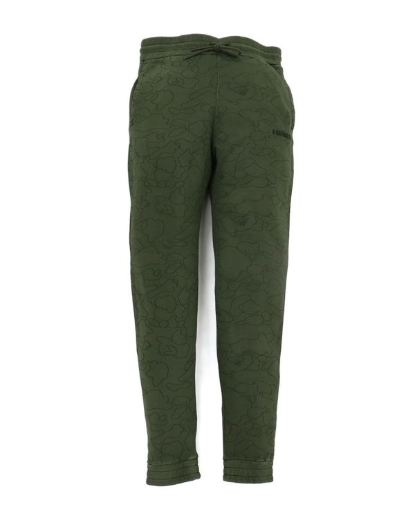 Bape Line 1st Camo Washed Slim Nohavice Panske Zelene | SK-8097