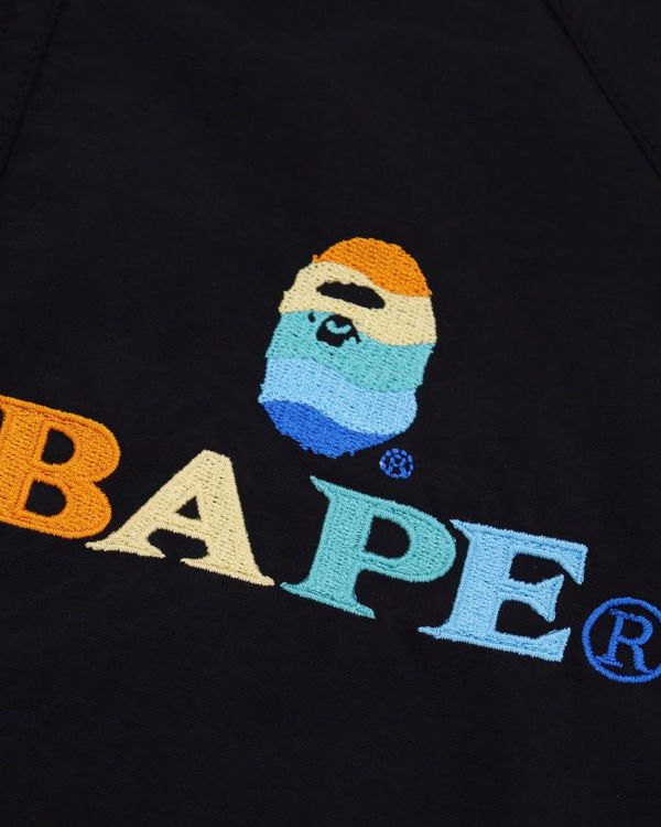 Bape Logo Embroidery Overs Bundy Damske Čierne | SK-0147