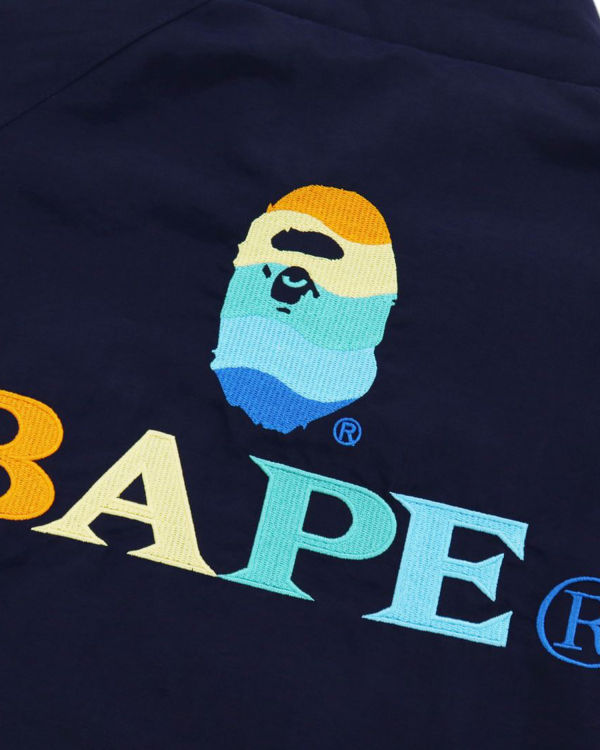 Bape Logo Embroidery Overs Bundy Damske Námornícka Modrá Modre | SK-6714