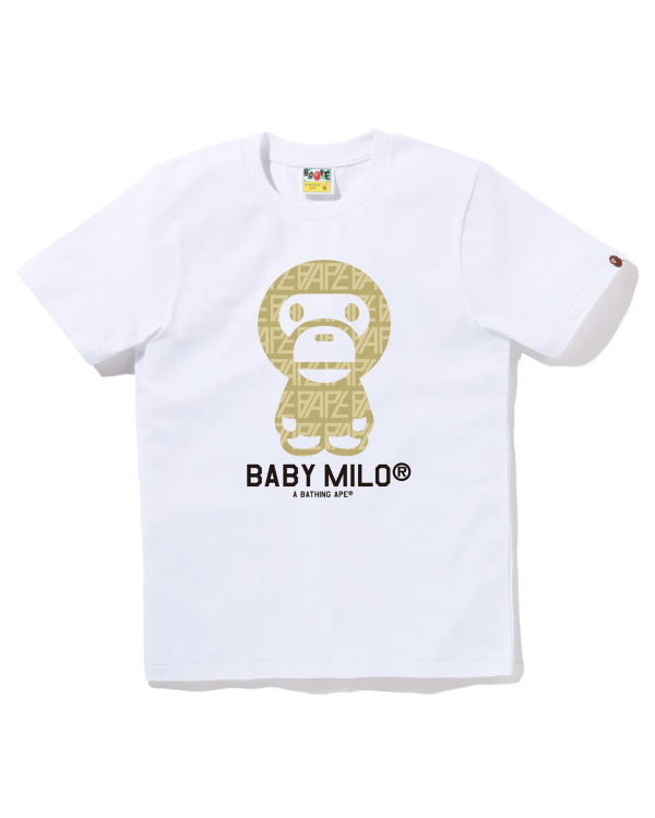 Bape Logo Monogram Milo Tricko Damske Biele | SK-3164