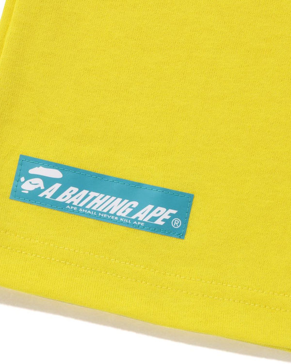 Bape Logo Tricko Panske Žlté | SK-4963
