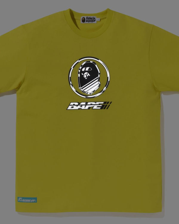 Bape Logo Tricko Panske Žlté | SK-4963