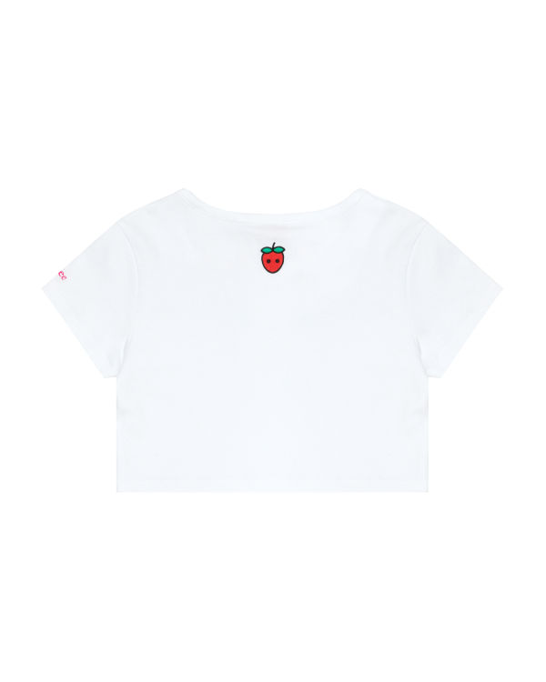 Bape Logo berry Tricko Damske Biele | SK-8530