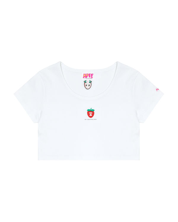 Bape Logo berry Tricko Damske Biele | SK-8530
