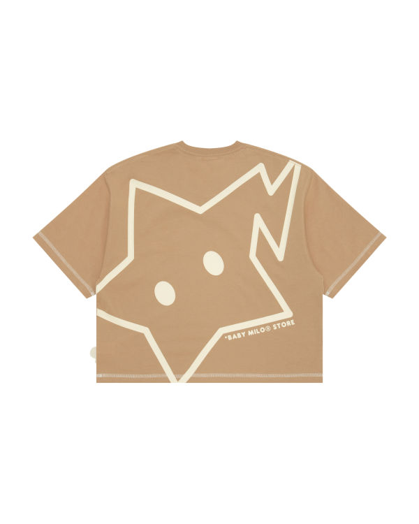 Bape Logo crop fit Tricko Damske Béžové | SK-0513