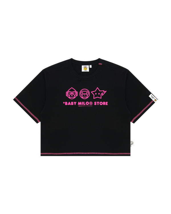 Bape Logo crop fit Tricko Damske Čierne | SK-4893