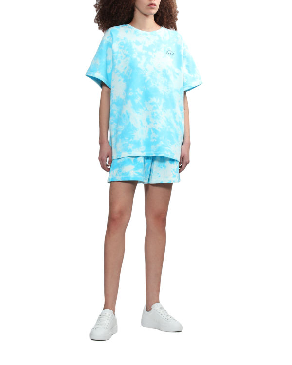 Bape Logo-dye Tricko Damske Modre | SK-5602