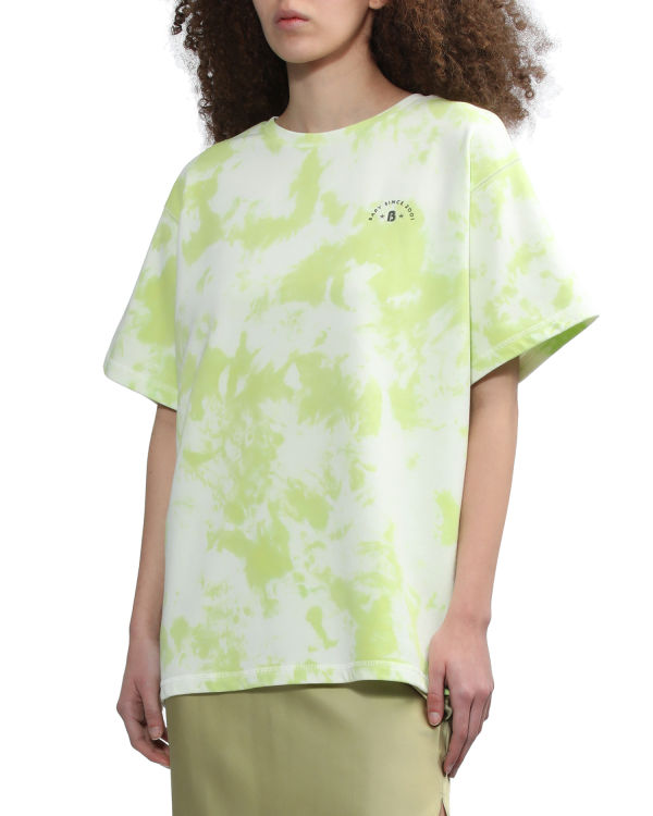 Bape Logo-dye Tricko Damske Svetlo Zelene | SK-2165