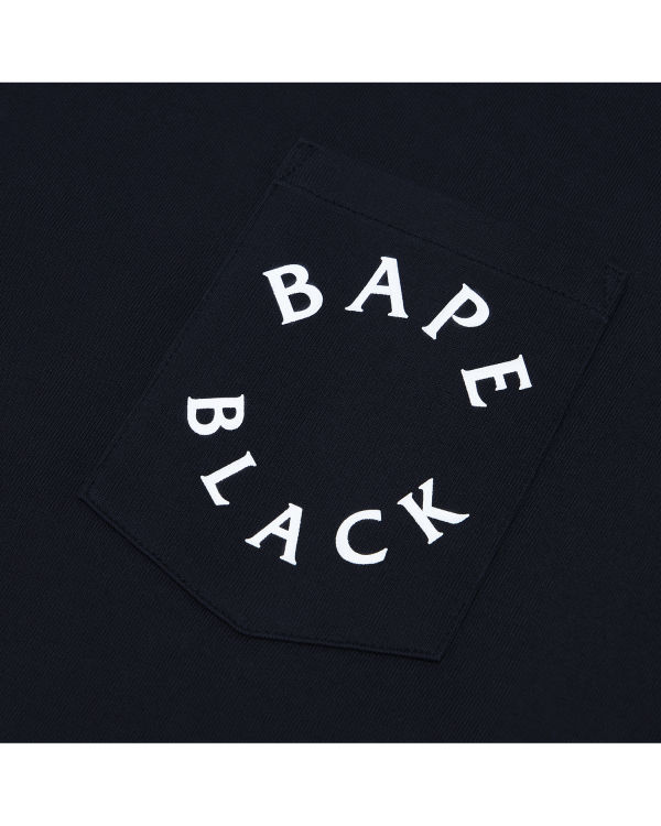 Bape Logo print long sleeve Tricko Panske Námornícka Modrá Modre | SK-4371