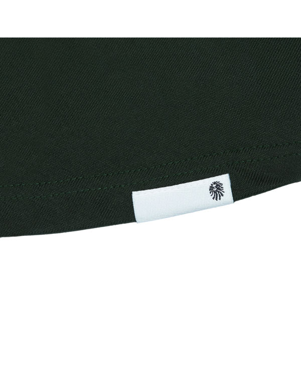 Bape Logo print long sleeve Tricko Panske Tmavo Zelene | SK-6798