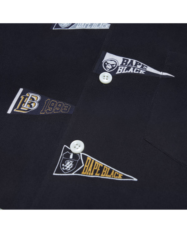 Bape Logo print short sleeve Kosele Panske Čierne | SK-9012