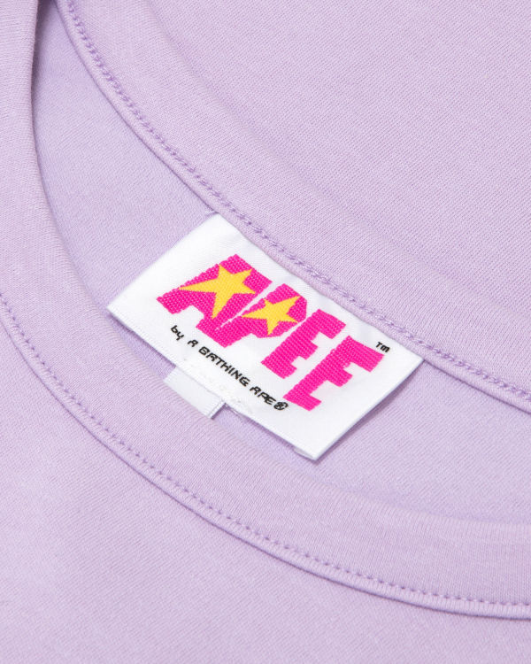 Bape Logo printed slim cut Tricko Damske Nachový | SK-6740