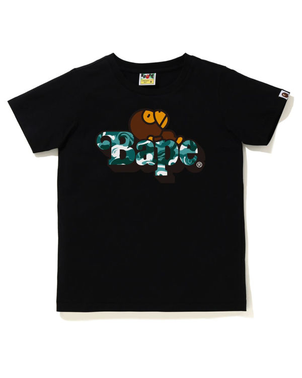 Bape Marble Camo Milo On Tricko Detske Čierne | SK-0352