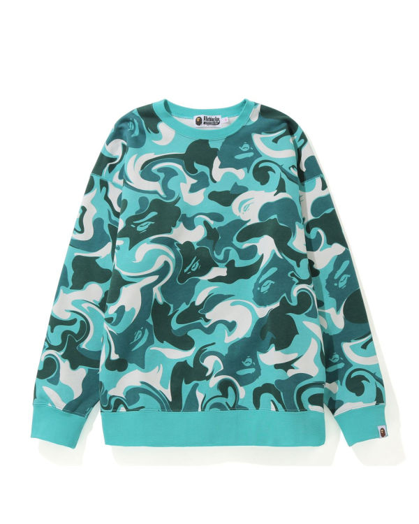 Bape Marble Camo Oversized Crewneck Mikiny Damske Mätové | SK-3491