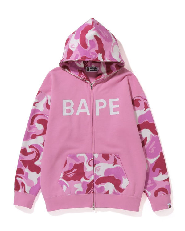 Bape Marble Camo Oversized Full Zip Mikiny S Kapucňou Damske Ruzove | SK-9657