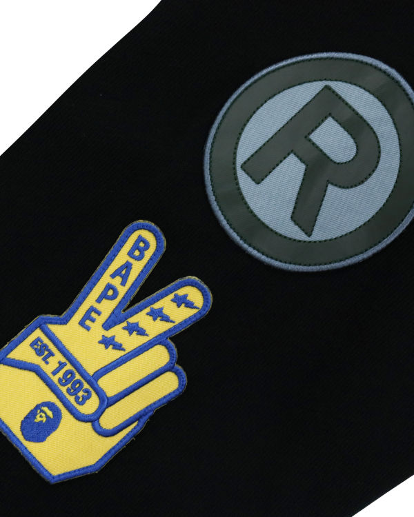 Bape Military Patch Heavy Weight Mikiny S Kapucňou Panske Čierne | SK-0279