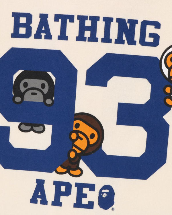 Bape Milo Baseball Kosele Detske Biele | SK-7094
