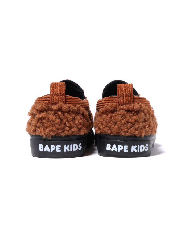 Bape Milo Boa Slip On Detske Hnede | SK-8029
