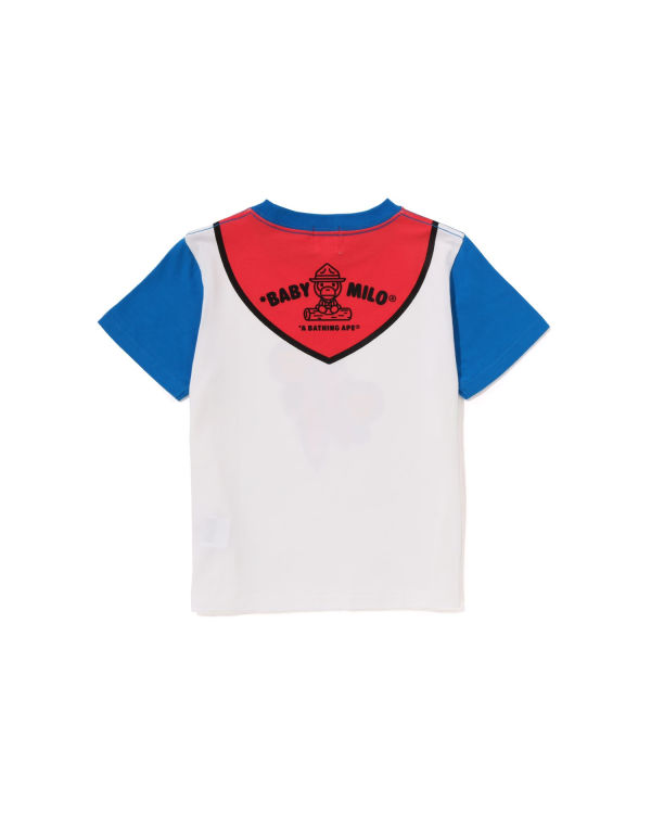 Bape Milo Boy Scout Chief Print Tricko Detske Modre | SK-7643