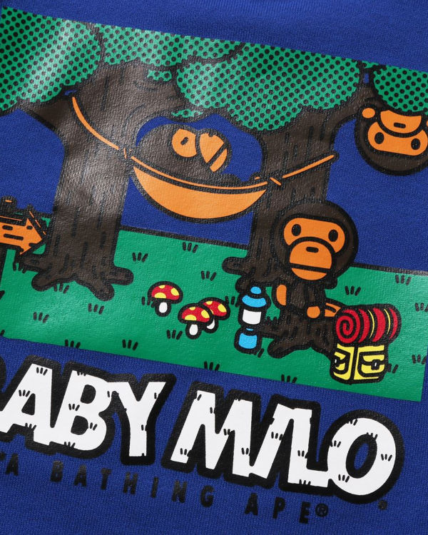 Bape Milo Camo Hammock Crewneck Mikiny Detske Modre | SK-4501