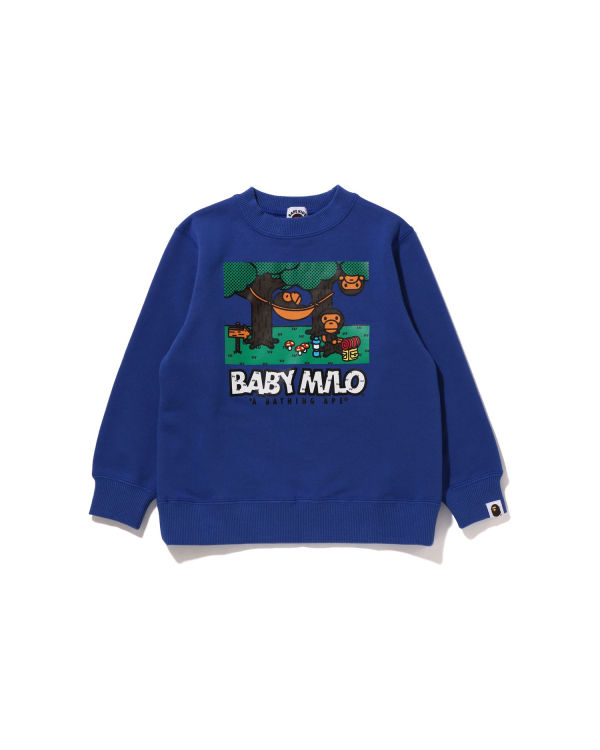 Bape Milo Camo Hammock Crewneck Mikiny Detske Modre | SK-4501