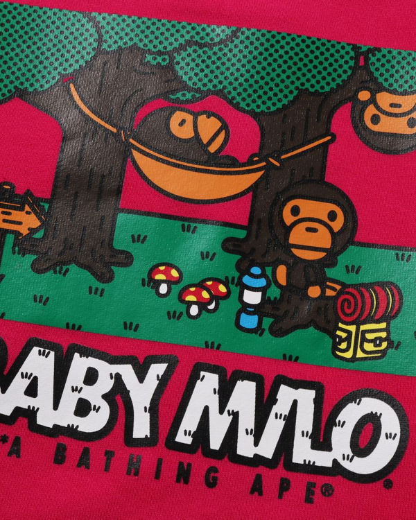 Bape Milo Camo Hammock Crewneck Mikiny Detske Ruzove | SK-4571
