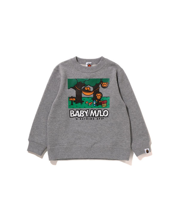 Bape Milo Camo Hammock Crewneck Mikiny Detske Siva | SK-7019