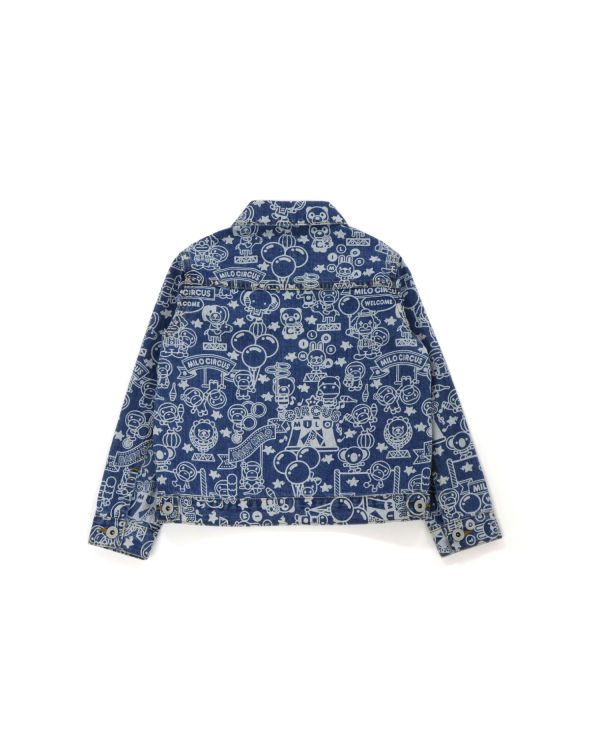 Bape Milo Circus Denim Bundy Detske Modre | SK-8137