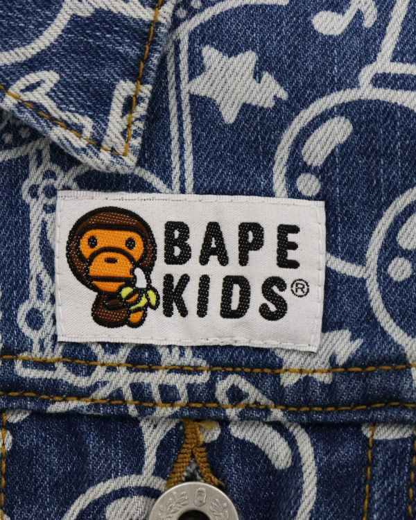Bape Milo Circus Denim Bundy Detske Modre | SK-8137